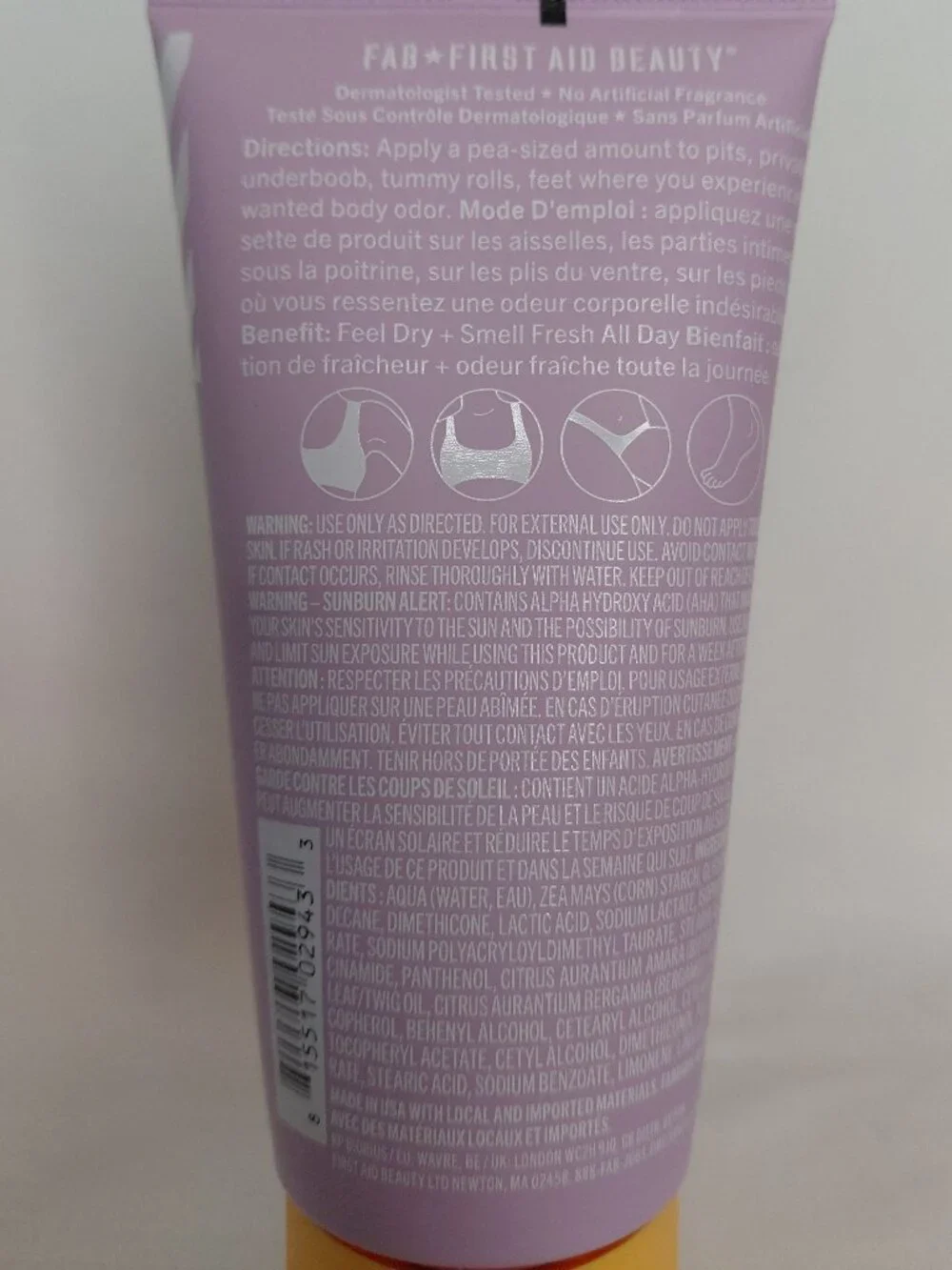 First Aid Beauty - Whole Body Deodorant Cream